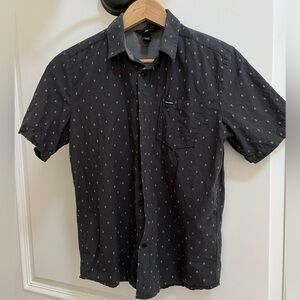 Boys Volcom Gray Button Up Shirt